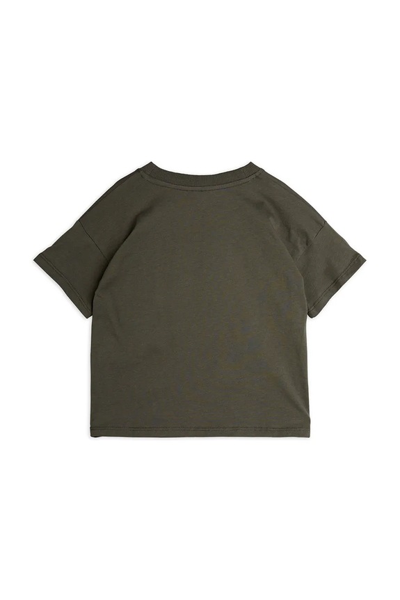 Mini Rodini t-shirt bawełniany dziecięcy Arrowed heart 2522012499 czarny SS25