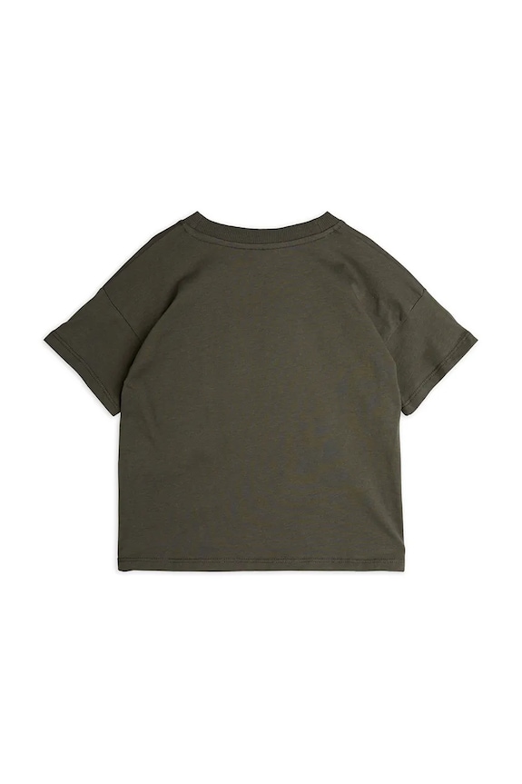 Mini Rodini t-shirt bawełniany dziecięcy Arrowed heart 2522012499 czarny SS25