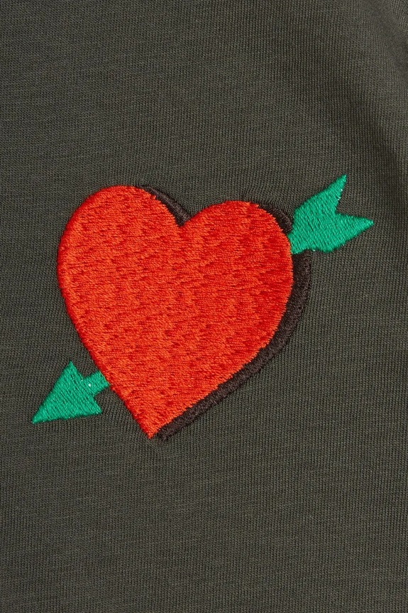 Chłopiec Mini Rodini t-shirt bawełniany dziecięcy Arrowed heart 2522012499 czarny