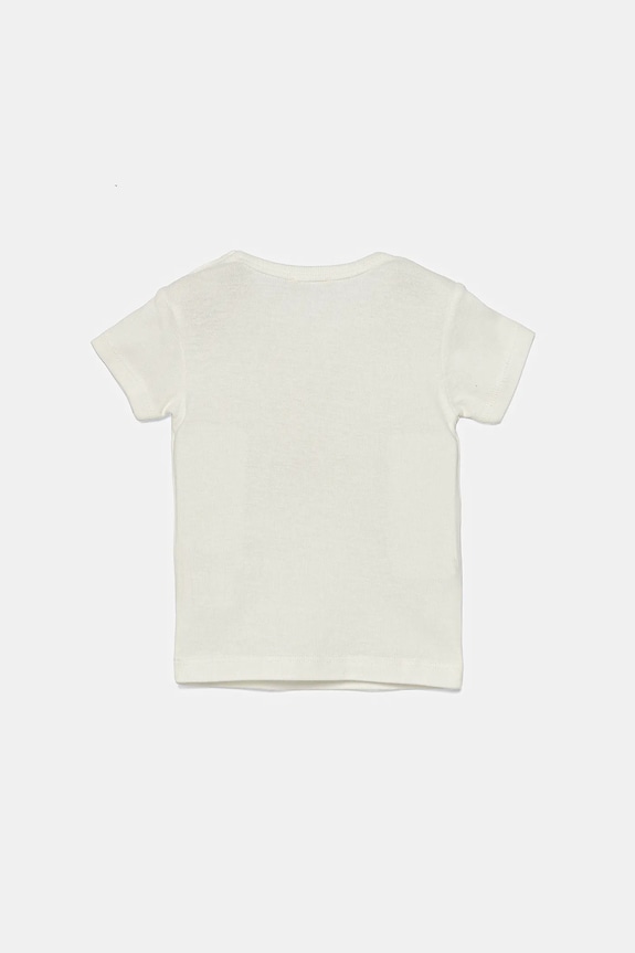 United Colors of Benetton maglietta in cotone neonati 3I9WA1062.W.Seasonal bianco SS25