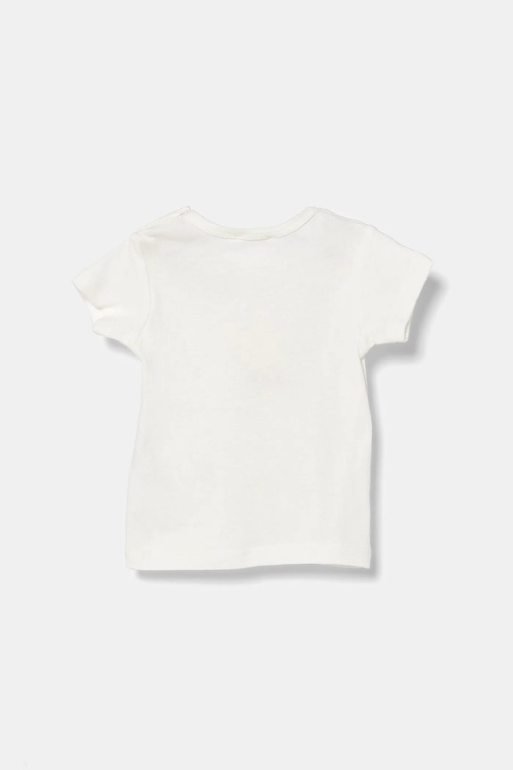 United Colors of Benetton maglietta in cotone neonati 3I9WA1062.W.Seasonal bianco SS25