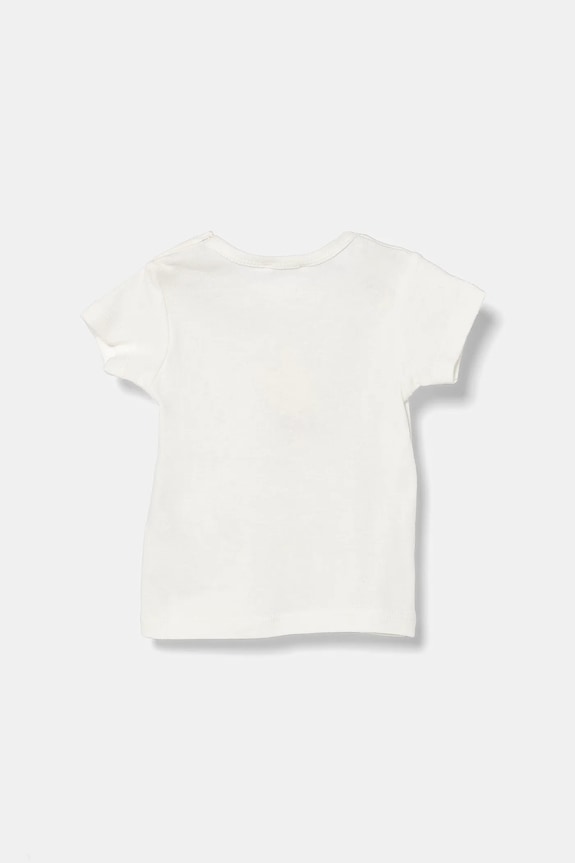 United Colors of Benetton maglietta in cotone neonati 3I9WA1062.W.Seasonal bianco SS25