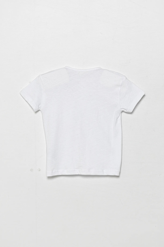 Μπλουζάκι μωρού United Colors of Benetton 3F4JA105S.W.Seasonal λευκό SS25