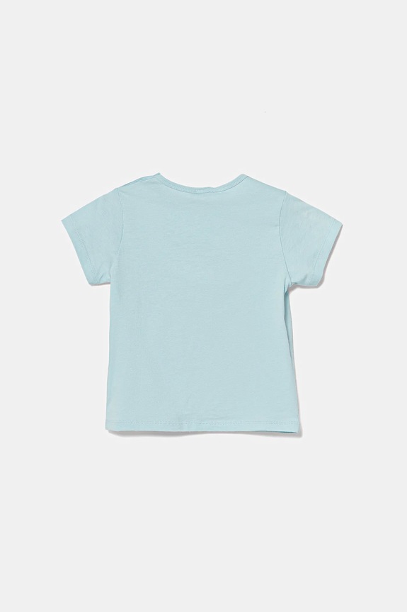 Детская хлопковая футболка United Colors of Benetton 3I1XA1069.W.Seasonal голубой SS25