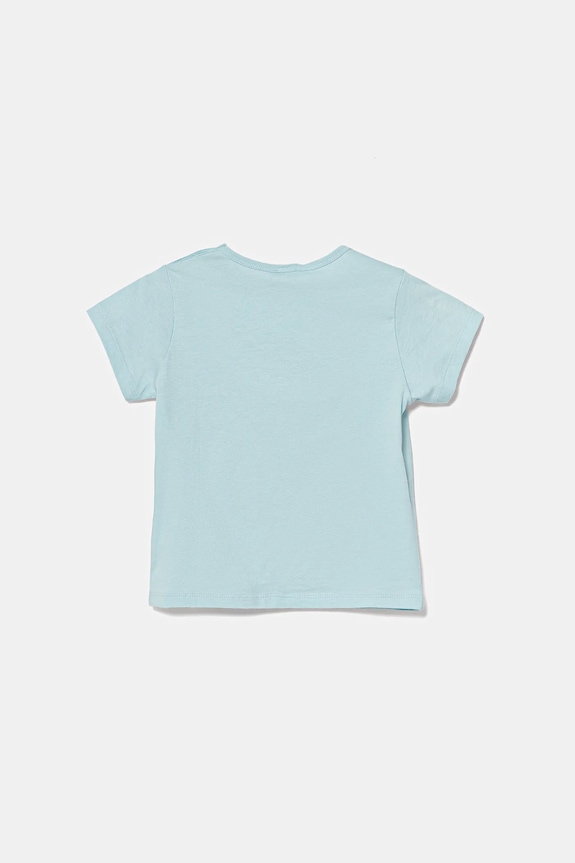 Детская хлопковая футболка United Colors of Benetton 3I1XA1069.W.Seasonal голубой SS25