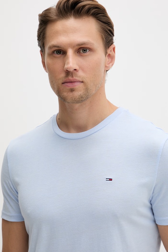 Tommy Jeans t-shirt ανδρικό μπλε DM0DM20363