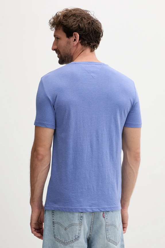 Tommy Jeans t-shirt ανδρικό DM0DM20363 μπλε SS26