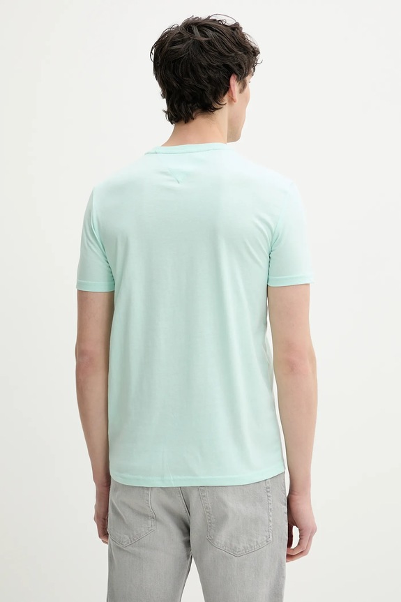 Tommy Jeans tricou bărbătesc DM0DM20363 turcoaz SS26