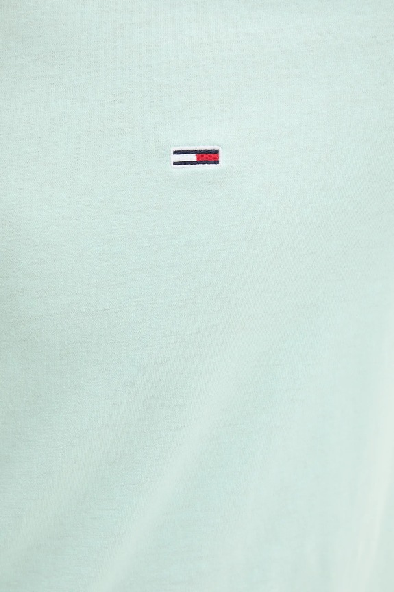 Tommy Jeans tricou bărbătesc turcoaz DM0DM20363
