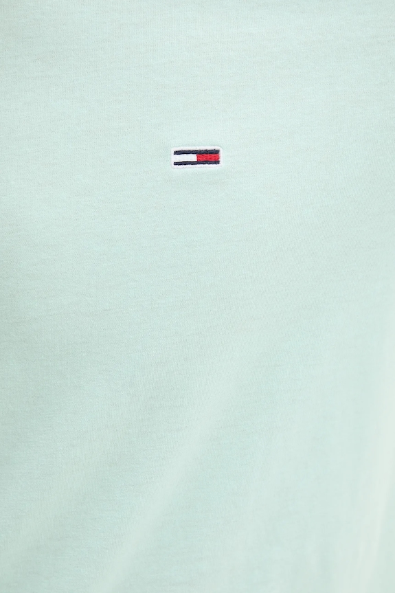 Tommy Jeans tricou bărbătesc turcoaz DM0DM20363