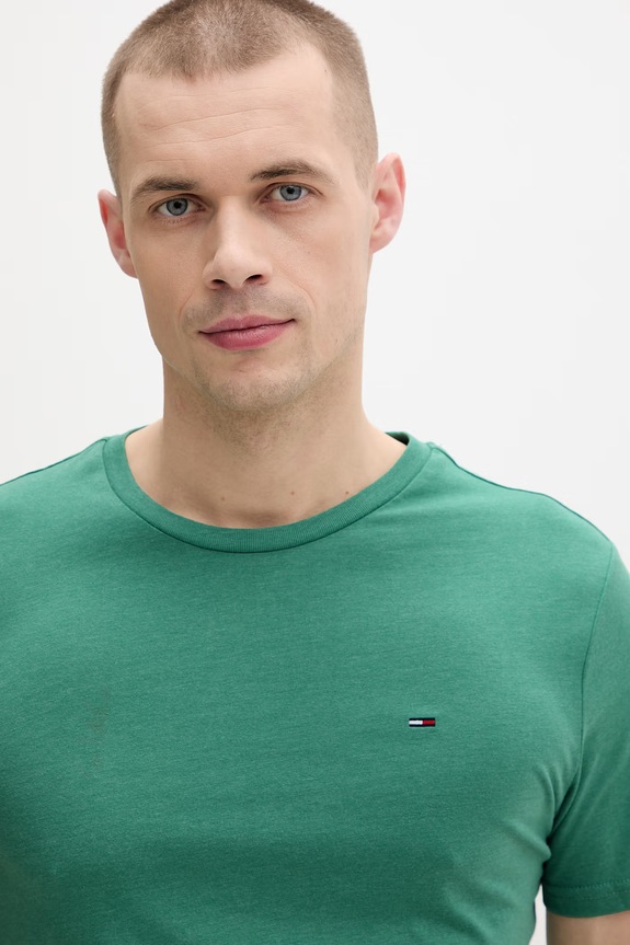 Tommy Jeans T-shirt męski zielony DM0DM20363