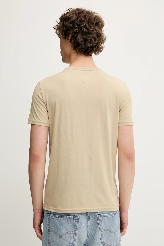 Tommy Jeans kratka majica moška DM0DM20363 bež SS26