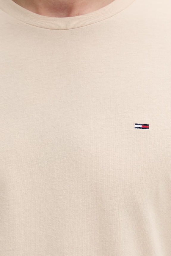 Tommy Jeans t-shirt ανδρικό DM0DM20363 μπεζ
