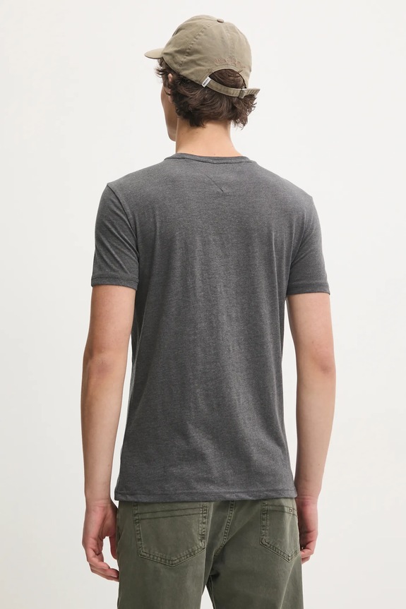 Odzież Tommy Jeans T-shirt męski DM0DM20363 szary