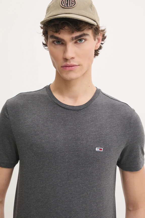 Tommy Jeans T-shirt męski szary DM0DM20363