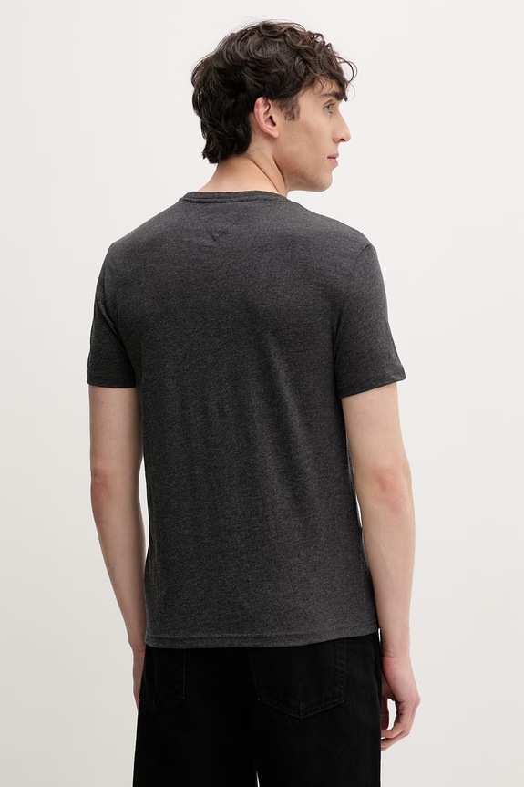 Odzież Tommy Jeans T-shirt męski DM0DM20363 szary