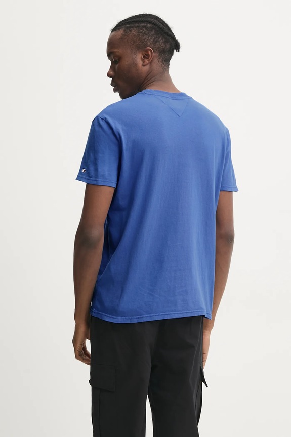 Îmbrăcăminte Tommy Jeans tricou din bumbac DM0DM20356 violet
