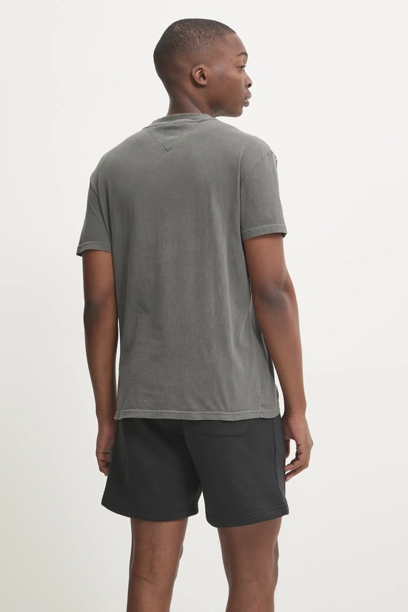 Îmbrăcăminte Tommy Jeans tricou din bumbac DM0DM20356 gri