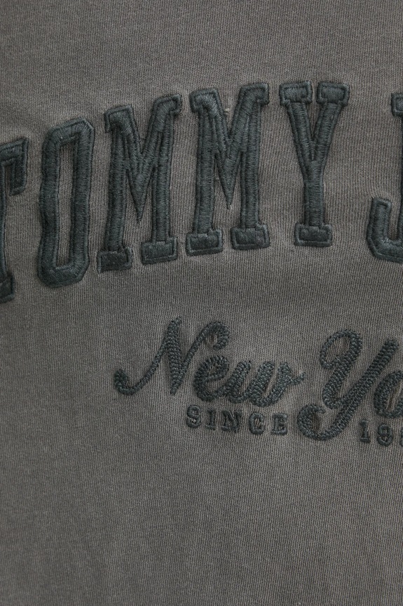 Tommy Jeans tricou din bumbac DM0DM20356 gri
