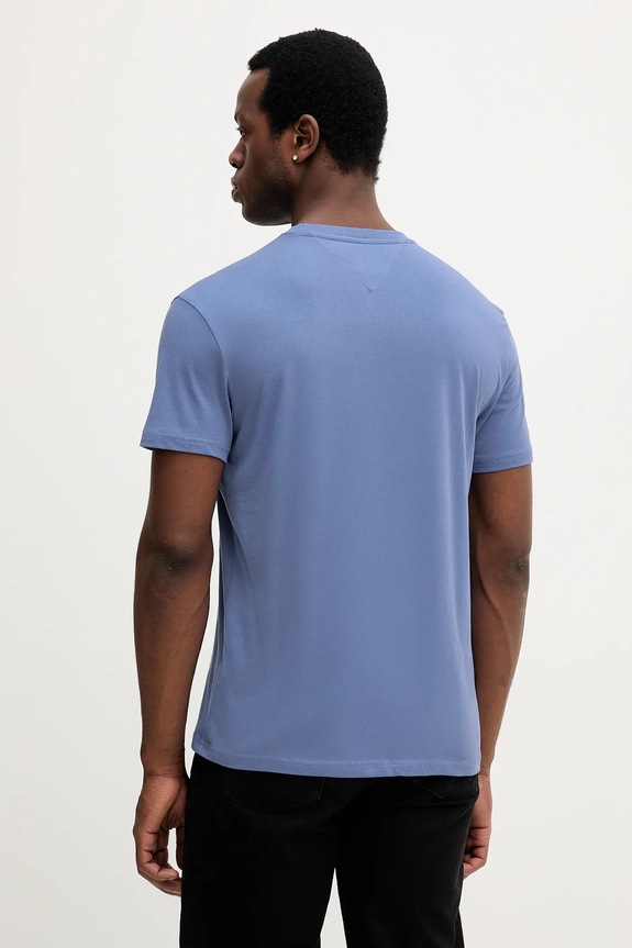 Tommy Jeans T-shirt męski bawełniany DM0DM20744 niebieski AA00