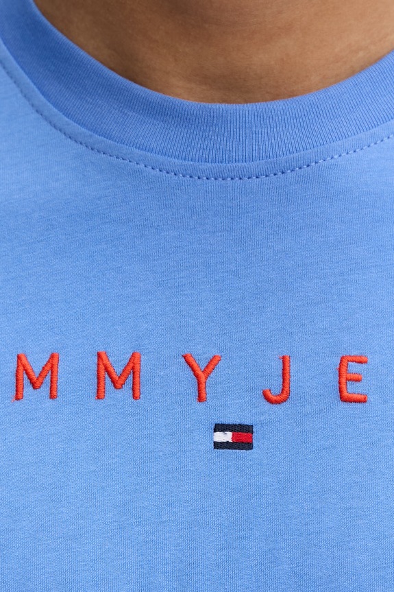 Tommy Jeans majica za muškarce od pamuka DM0DM20744 plava