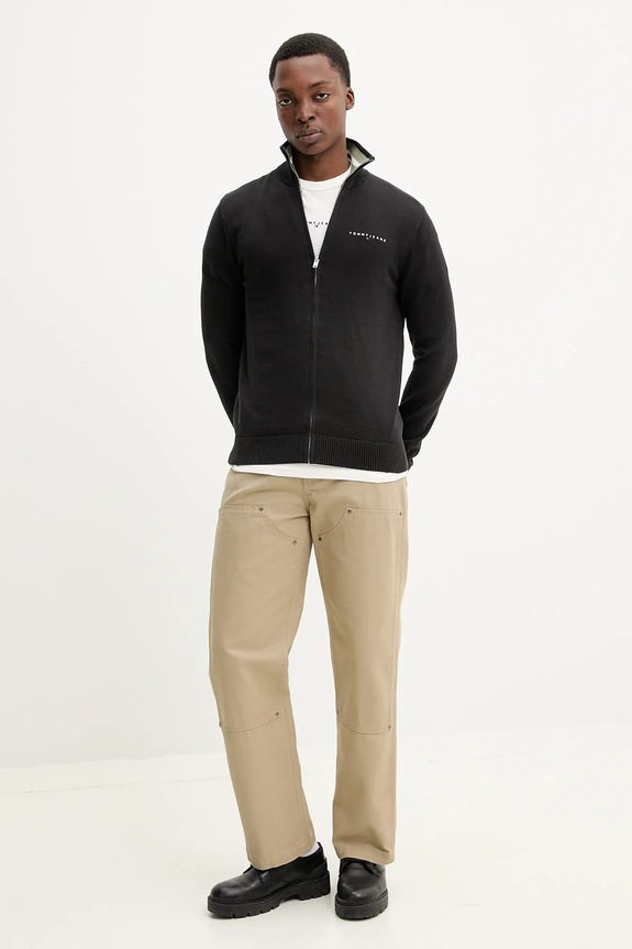 Bavlnené tričko Tommy Jeans DM0DM21110 béžová SS26