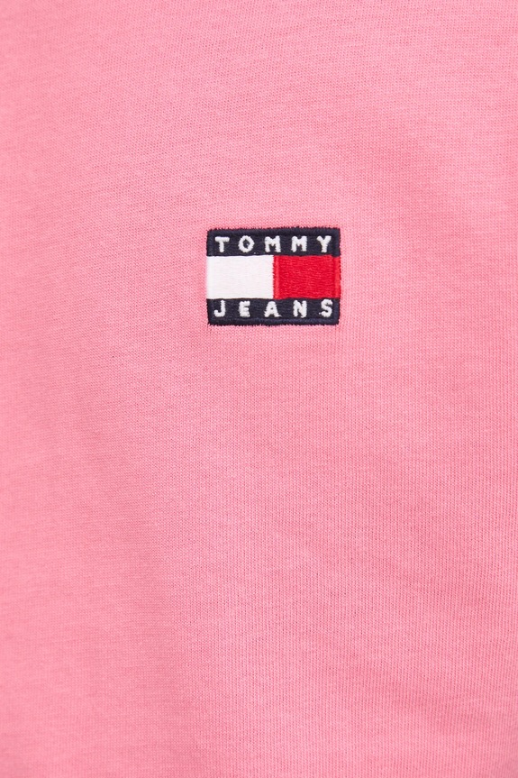 Pamučna majica Tommy Jeans DM0DM20322 roza