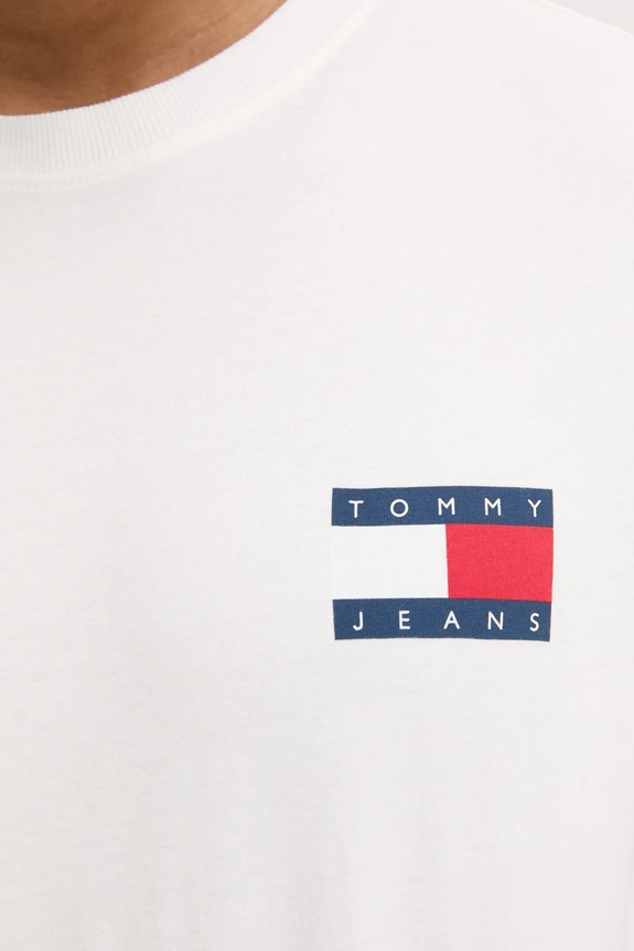 Tommy Jeans tricou DM0DM20346 alb