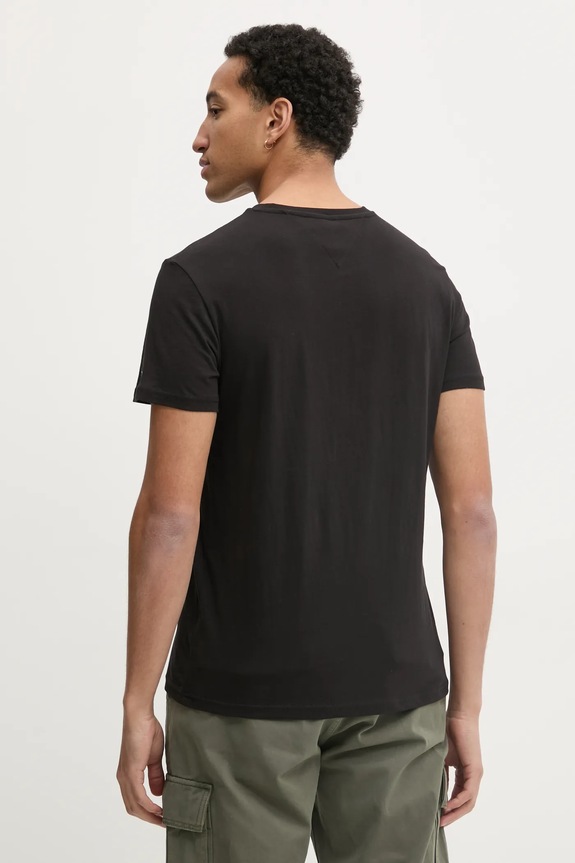Îmbrăcăminte Tommy Jeans tricou din bumbac DM0DM20362 negru