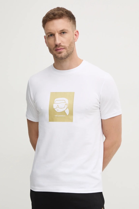 Îmbrăcăminte Karl Lagerfeld tricou 755460.551235 alb