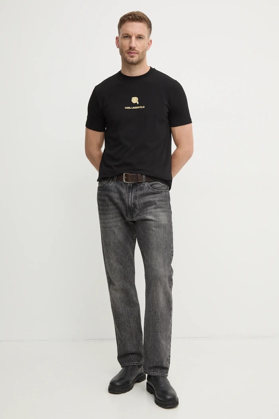 Tričko Karl Lagerfeld 755461.551235 čierna SS25