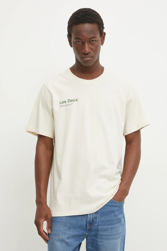 Abbigliamento Les Deux t-shirt in cotone LDM101205 beige