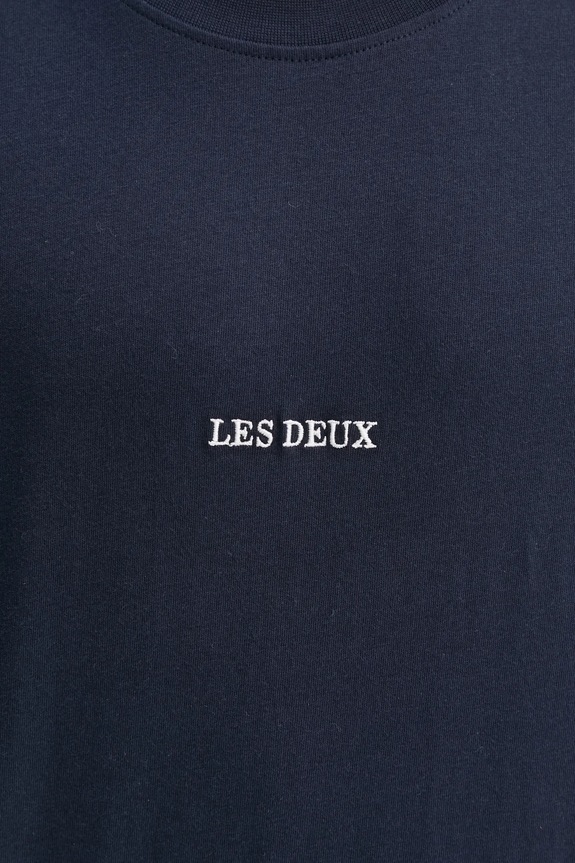 Pamučna majica Les Deux LDM101184 mornarsko plava