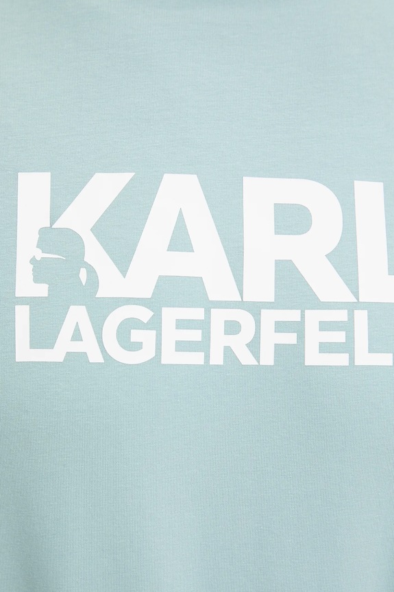 Karl Lagerfeld t-shirt 551235.755087 turkusowy