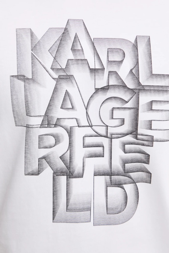 Karl Lagerfeld pamut póló 551230.755186 fehér