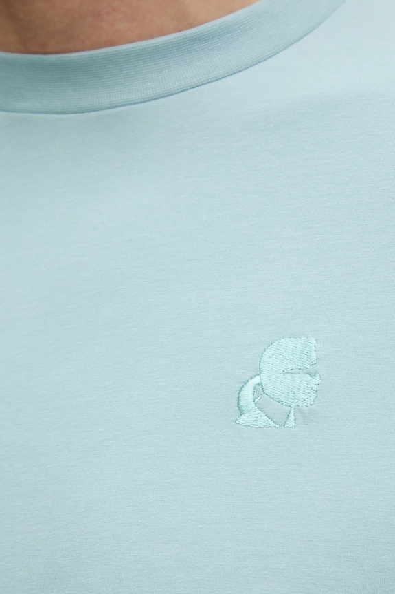 Karl Lagerfeld t-shirt turkusowy 551221.755750