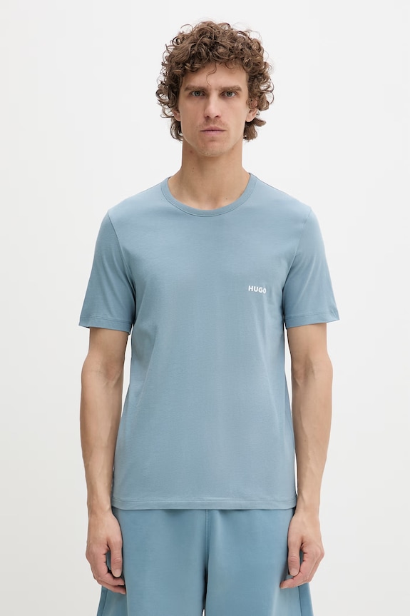 HUGO tričko pánske bavlnené T-SHIRT RN TRIPLET P 3-pak 50532811 biela SS26