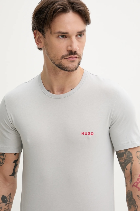 HUGO футболка чоловіча бавовняна T-SHIRT RN TRIPLET P 3 шт. білий 50532811