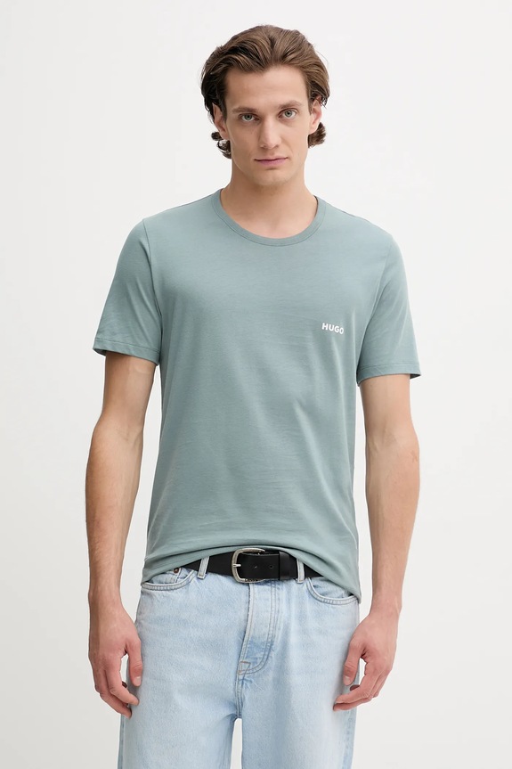 HUGO футболка чоловіча бавовняна T-SHIRT RN TRIPLET P 3 шт. білий 50532811