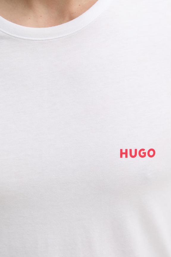 HUGO t-shirt ανδρικό βαμβακερό T-SHIRT RN TRIPLET P 3-pack 50532811