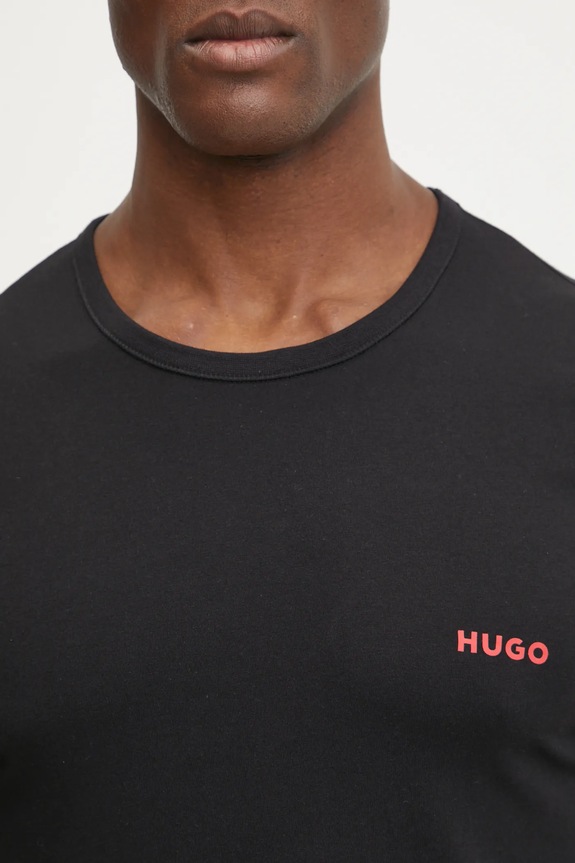 HUGO T-shirt męski bawełniany T-SHIRT RN TRIPLET P 3-pack 50532811