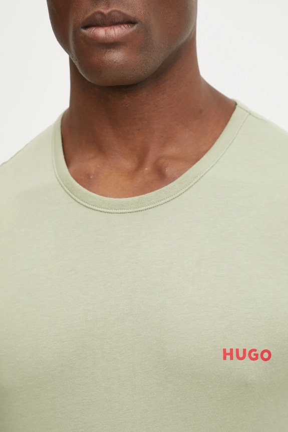 HUGO T-shirt męski bawełniany T-SHIRT RN TRIPLET P 3-pack 50532811