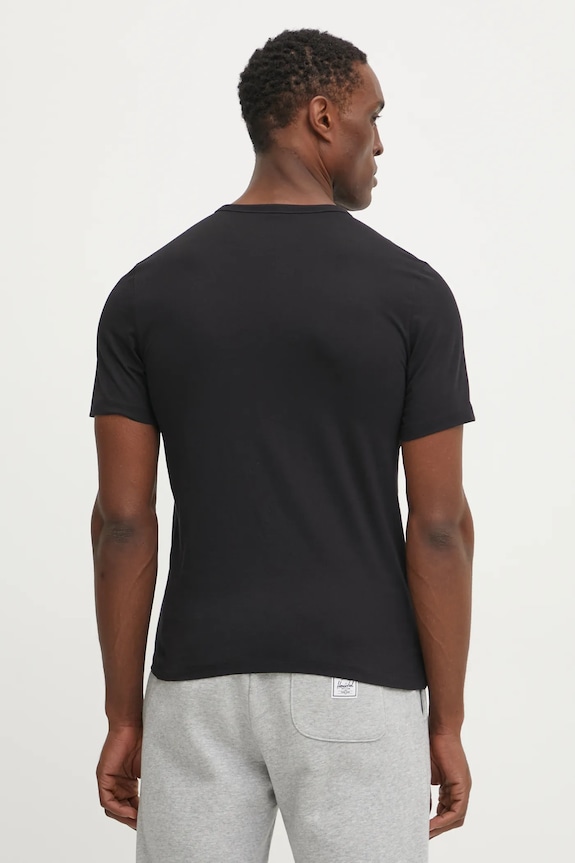 HUGO T-shirt męski bawełniany T-SHIRT RN TRIPLET P 3-pack czarny 50532811