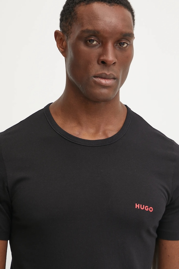 HUGO T-shirt męski bawełniany T-SHIRT RN TRIPLET P 3-pack 50532811