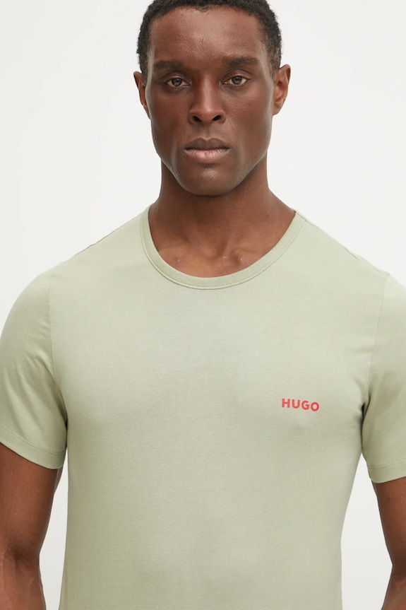 HUGO T-shirt męski bawełniany T-SHIRT RN TRIPLET P 3-pack 50532811
