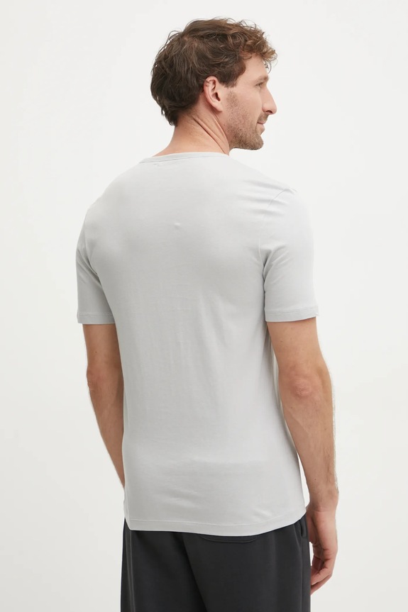 HUGO férfi pamut t-shirt T-SHIRT RN TRIPLET P 3-as csomag 50532811 fekete