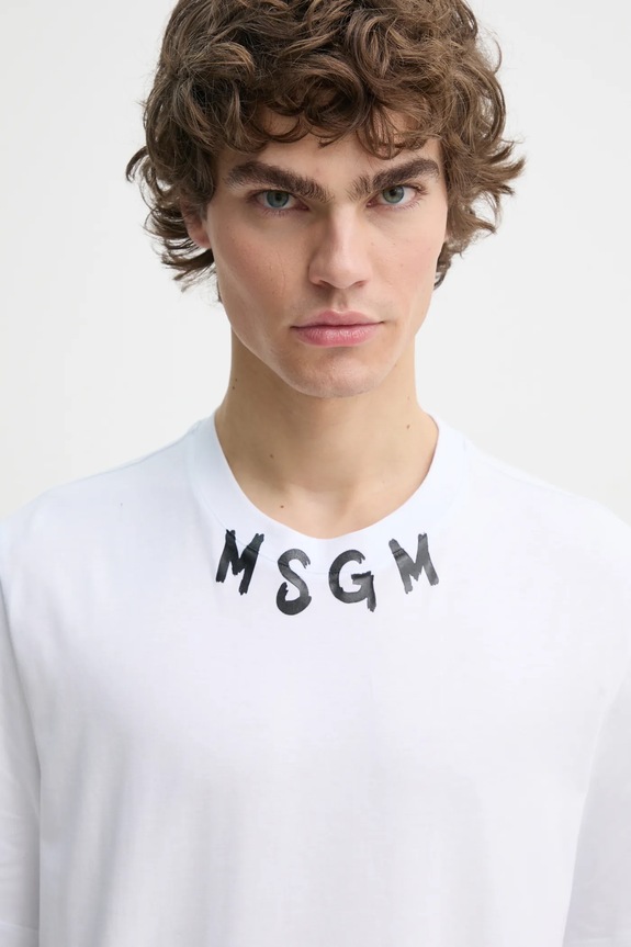 MSGM tricou din bumbac alb 3840MM102.257002