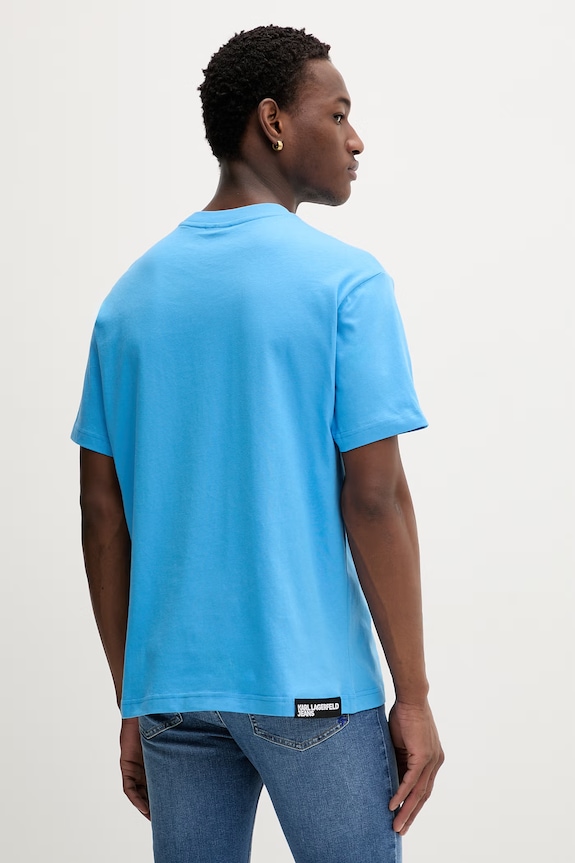 Abbigliamento Karl Lagerfeld Jeans t-shirt da uomo in cotone A1M17002 blu