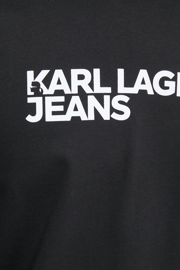 Karl Lagerfeld Jeans t-shirt męski bawełniany A1M17002 czarny