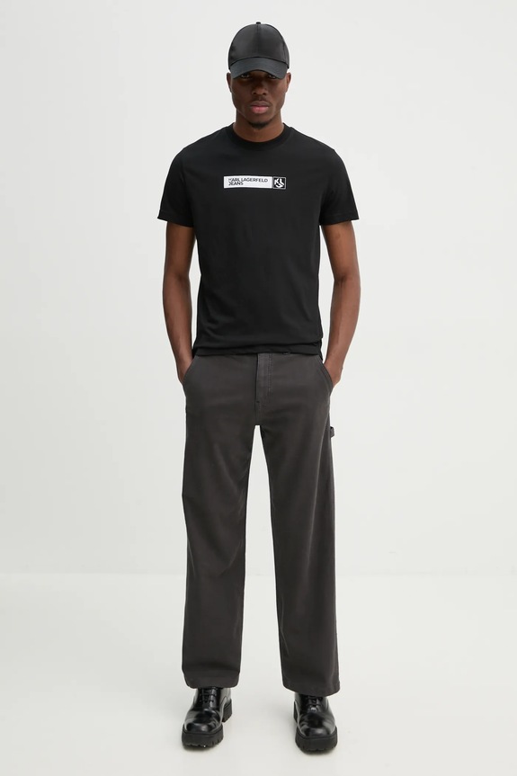 Karl Lagerfeld Jeans tricou A1M17112 negru SS26